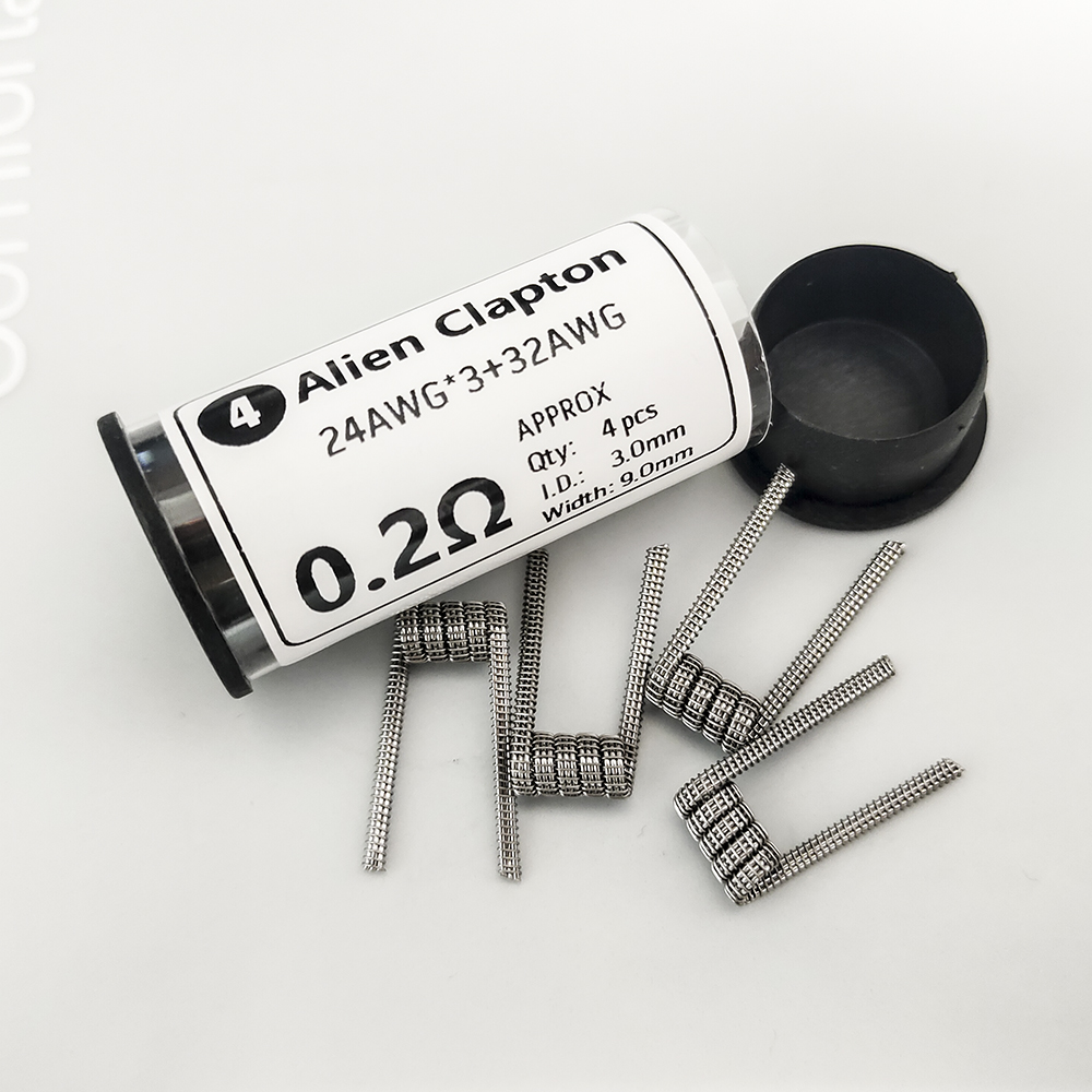 Coil Building Kit - 4개의 미리 제작된 저항선 A1 26x3+32AWG/0.3ohm