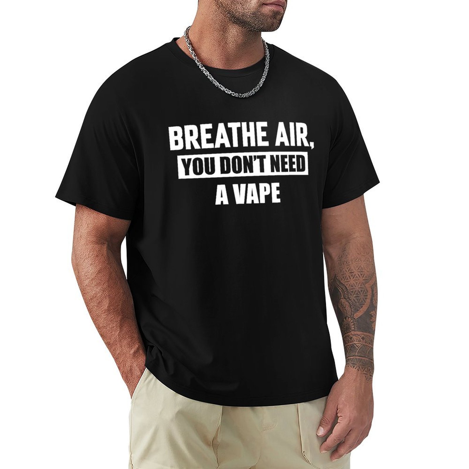 Vaping Air - 공기를 마시세요, 전자담배는 필요 없어요 티셔츠