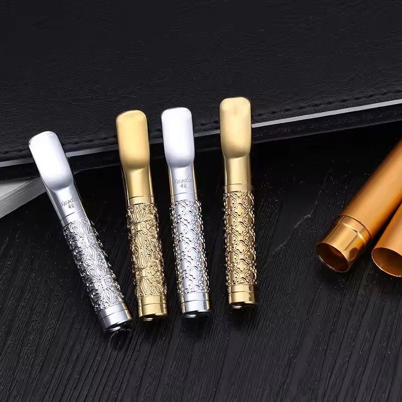 Smoking & Vaping Accessories - 합금 범용 사이즈 담배 마우스피스 금은