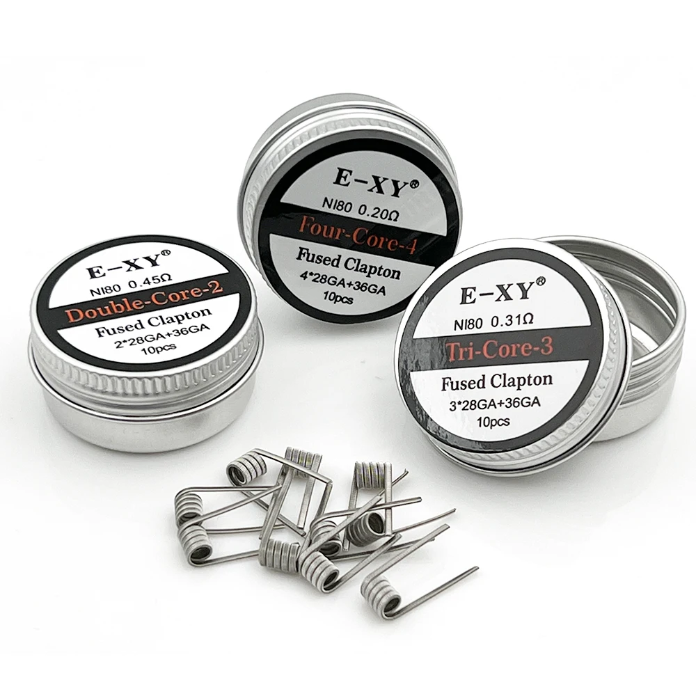 Coil Building Kit - 10 개/상자 Ni80 사전 제작 코일