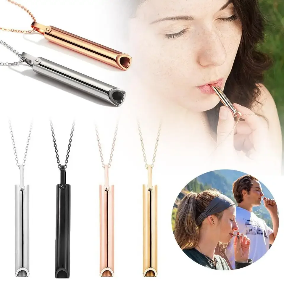 불안 완화를위한 스테인레스 스틸 휘파람 목걸이 안티 베 - Vaping Goods 리뷰 및 가격