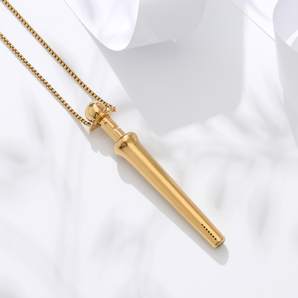 대형 사이즈 불안 완화 호흡 목걸이 스테인리스 스틸 전 - Vaping Goods 리뷰 및 가격