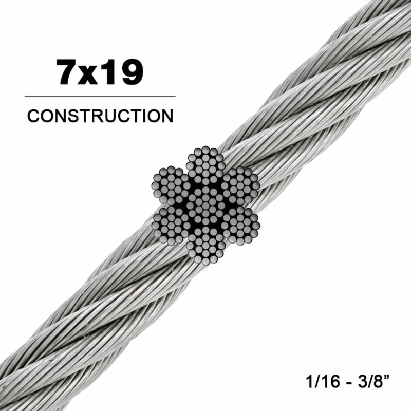 와이어 로프 7X19 직경 3.18mm 3.2mm 1/ - Stainless Wire Ss316 리뷰 및 가격