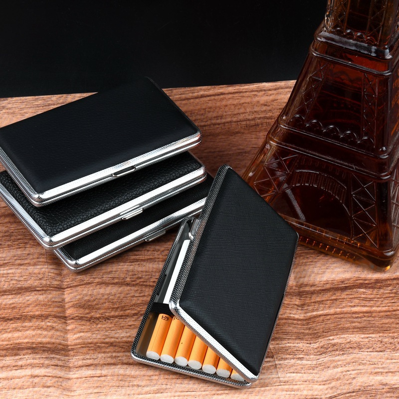 새로운 5.5 슬림 메탈 가죽 담배 케이스 20개입 휴 - Smoking & Vaping Accessories 리뷰 및 가격